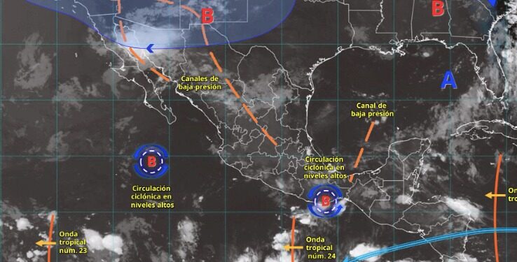 Monzón mexicano mantiene el temporal; ocho estados esperan lluvias muy fuertes