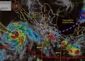 Probabilidad de lluvia ligera a moderada y fuerte para este jueves: SGIRPCGRO