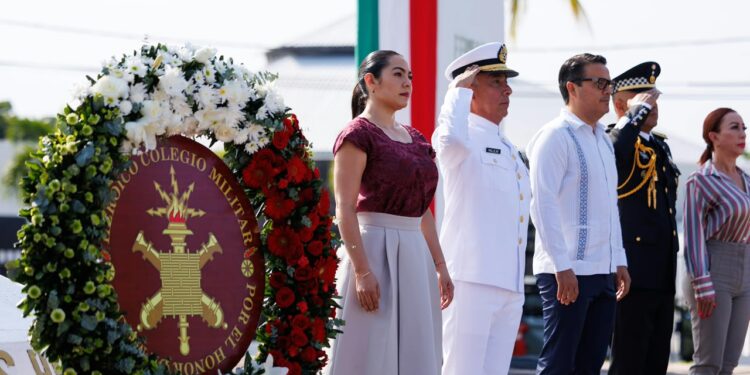 Gobernadora Indira Vizcaíno presidió la Ceremonia del 179 Aniversario de la Gesta de los Niños Héroes de Chapultepec