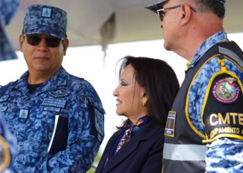 Presencia Lorena Cuéllar ensayo aéreo en Atlangatepec