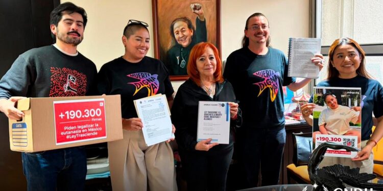 Samara Martínez y la coalición «Muerte Digna ¡Ya! Visitan la CNDH para dialogar sobre su iniciativa de ley trasciende