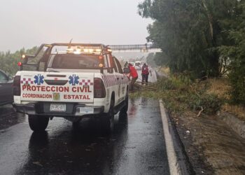 CEPC atiende afectaciones por fuertes lluvias en Tlaxcala