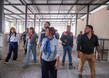 Supervisa Lorena Cuéllar últimos trabajos en el recinto ferial
