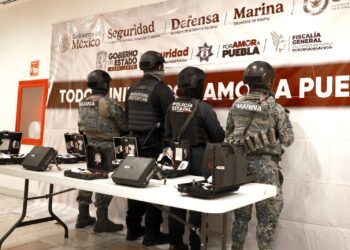 Fuerzas de seguridad ubican y desmantelan sistema de video vigilancia ilegal en Tepeaca