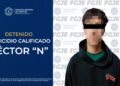 FGJE detiene a Héctor N., alias “el bélico”, por homicidio calificado en Baja California