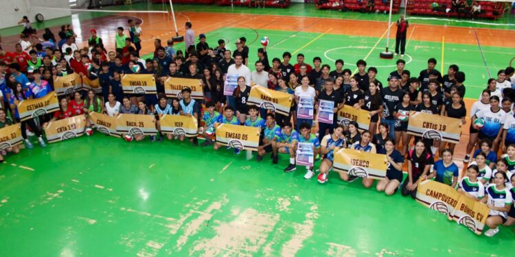 Gobierno de Indira Vizcaíno realiza 4° Torneo de Voli Prepas Juventudes; CBTIS 157 fue el campeón