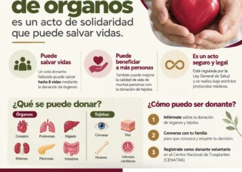 Salud Colima promueve la donación de órganos; una sola persona donante puede salvar hasta 8 vidas