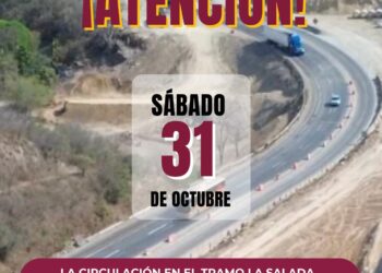No habrá cierre en el tramo ‘La Salada’ este sábado; circulación normal las 24 horas