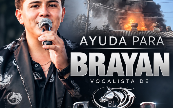 El Bronco y su Banda informa sobre el delicado estado de salud de su vocalista Brayan Vela