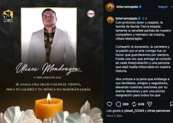Banda Tierra Mojada confirma la muerte de su vocalista Ulises Mondragón